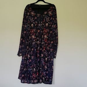 Torrid Mesh Sleeve Floral Dress